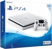 Sony PlayStation 4 Slim (500 GB) (Белый ледник) 